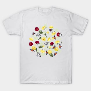 Peonies & Butterflies T-Shirt